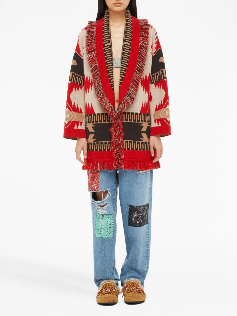 Affordable cashmere Icon Alanui cardigan jacquard Women 0821